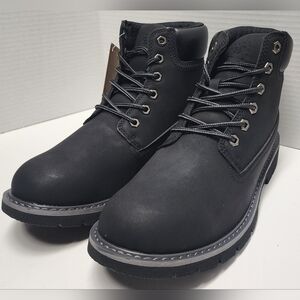 Size 9 Men’s Hi-Tec Reznor 6" Soft Toe Black Work Boots New In Box